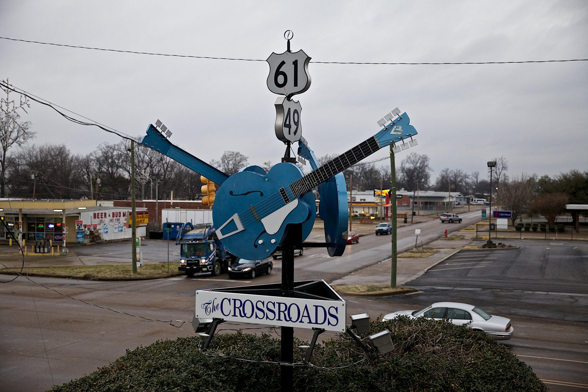 The legendary Crossroads in Clarksdale