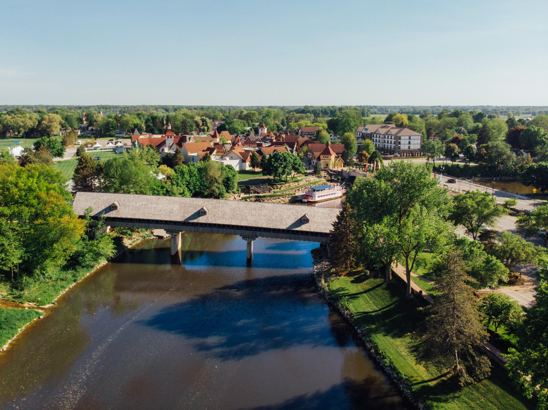 Frankenmuth Aerial Photo Courtesy of Pure Michigan