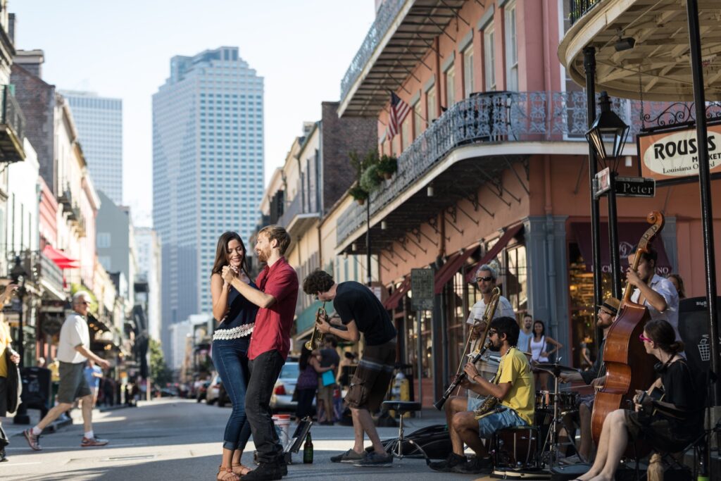 New Orleans la Royal Street buskers by Zack Smith Image by The Tour Operator