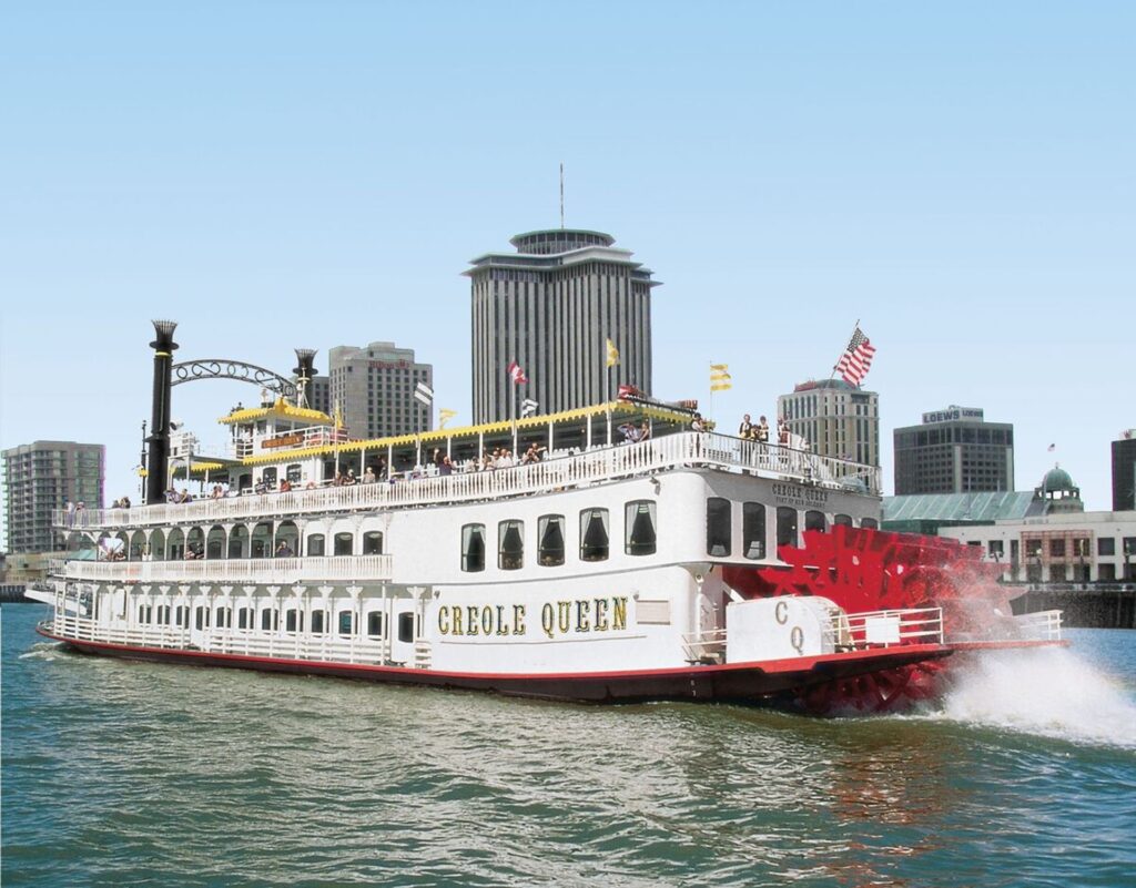 Paddlewheeler Creole Queen Steamboat Cruise skyline Steamboat Image By Go City Pass