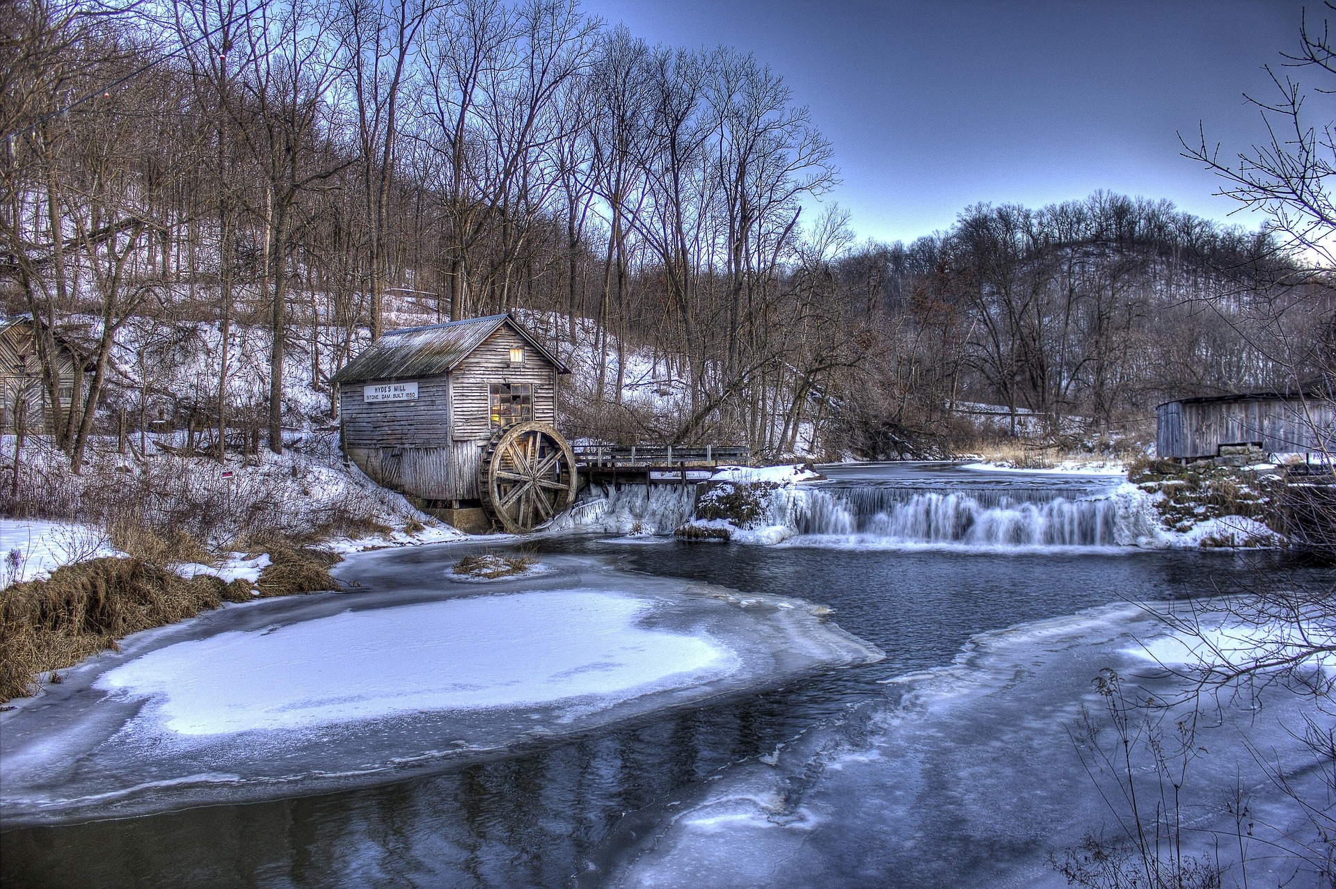Winter Mill in Hyde Wisconsin Image by Yinan Chen from