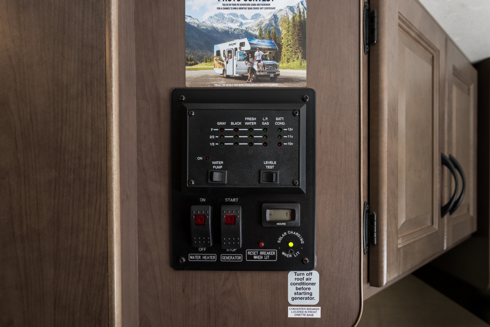 CruiseAmerica Large control panel JC 0037