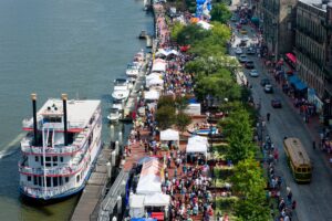 River Street During Festival c Geoff L Johnson Photography