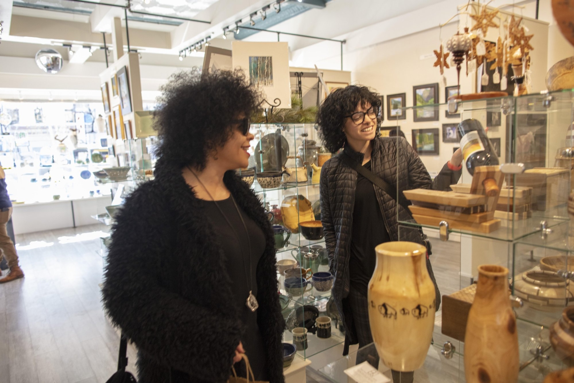 Cooper Gallery Glenwood Springs Colorado showing all the art and pottery items in the gallery