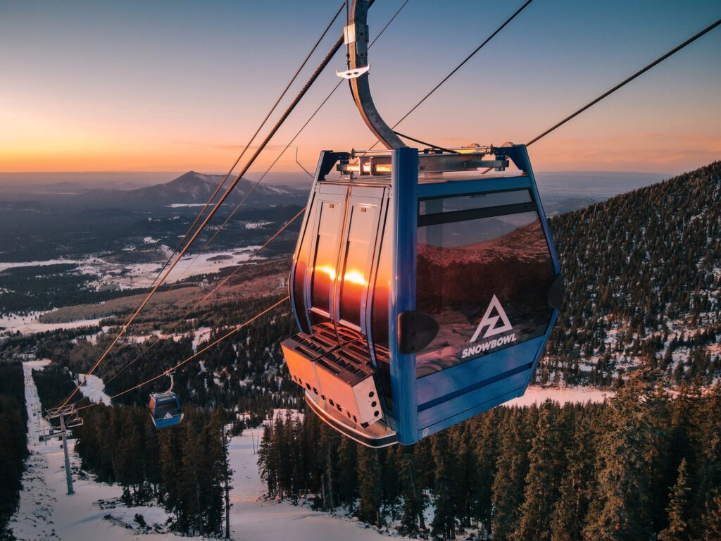 Gondola Snowbowl Flagstaff AZ Image By Discover Flagstaff Credit Ralph Schmid
