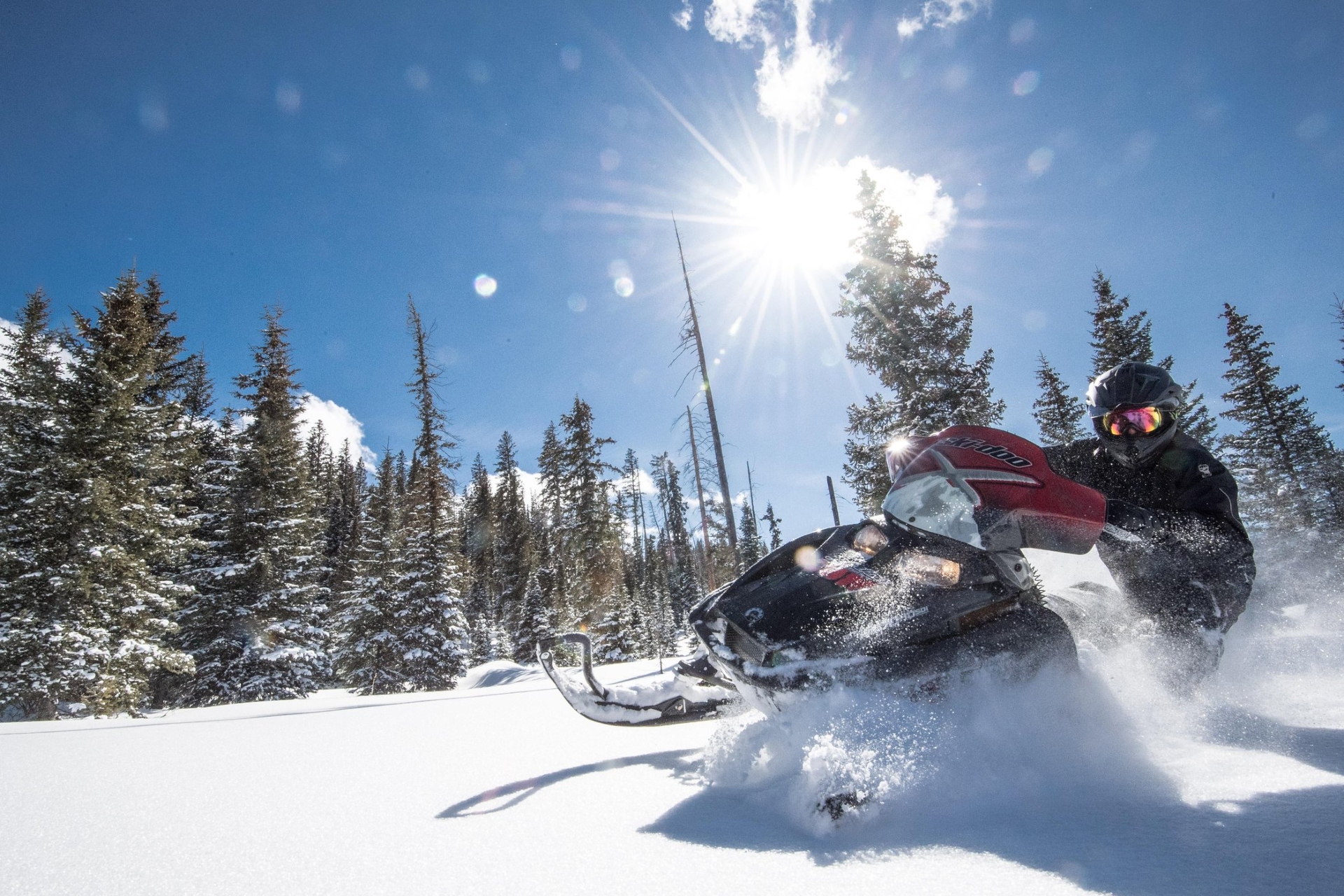 Snowmobiling at Sunlight Mountain in Glenwood Springs CO Image by Visit Glenwood Springs