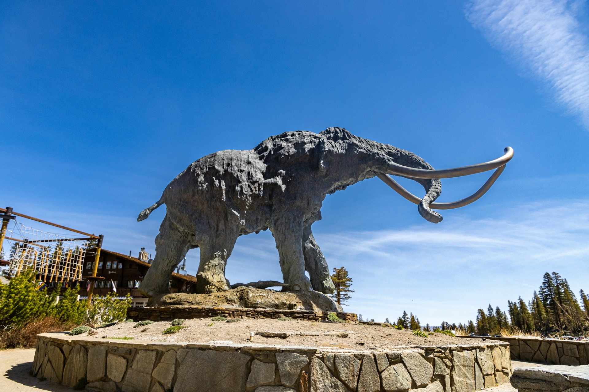 The woolly Mammoth statue at The mammoth mountain ski area. Mammoth Lakes CA Image by ross stone unsplash