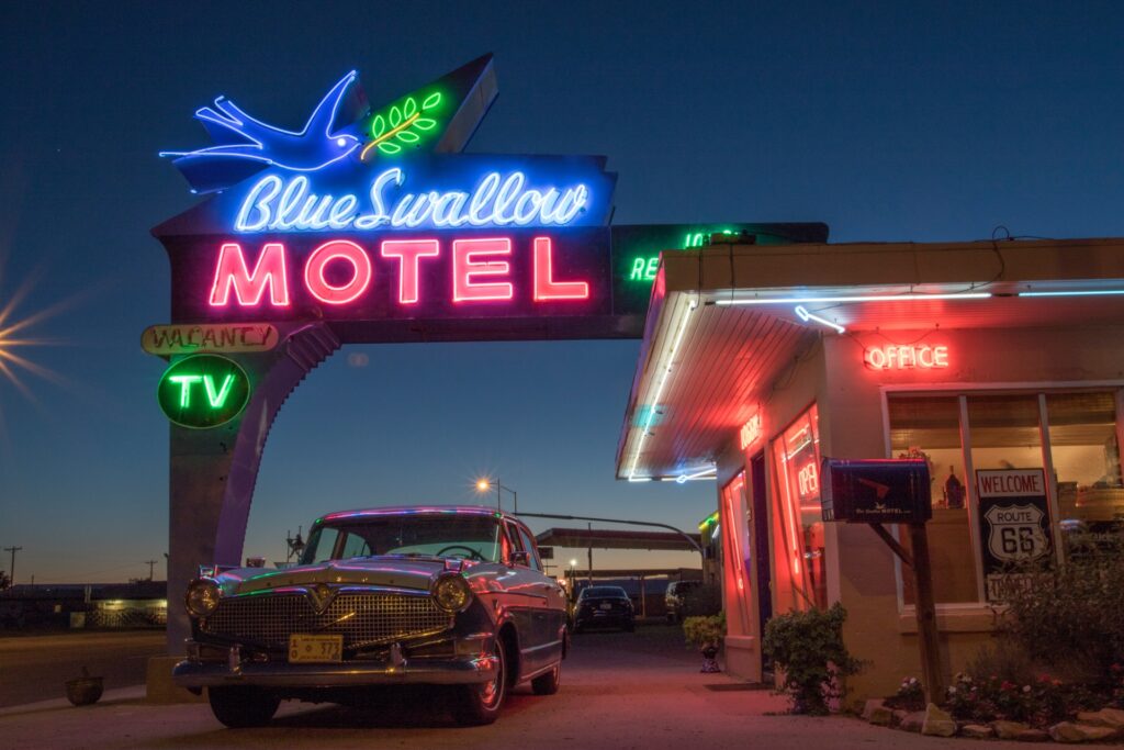 Tucumcari Blue Swallow Motel Image By New Mexico True