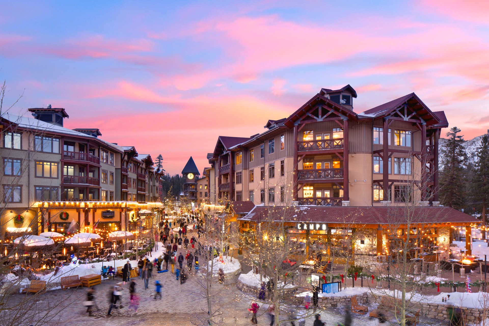 2020 Village Lodgeat Mammoth Lakes CA best resort for sking as close to Gondola Image By Mammoth Lakes Tourism Credit Peter Morning
