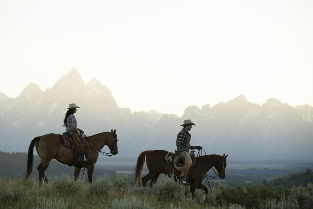 Grand Teton National Park Cowboys Horseriding Image By Wyoming Office of Tourism WY