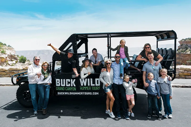 Vehicle with People Courtesy of Buck Wild Hummer Tours