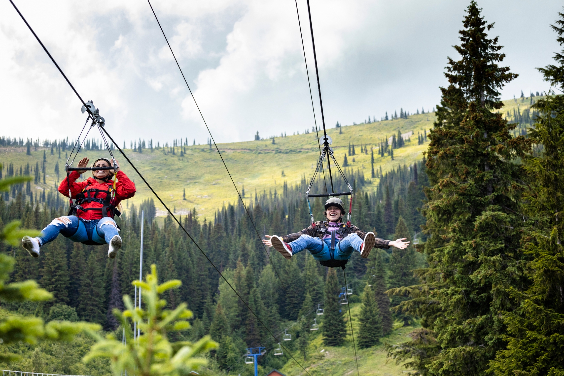 Zip lining in Idaho Image by Visit Idaho
