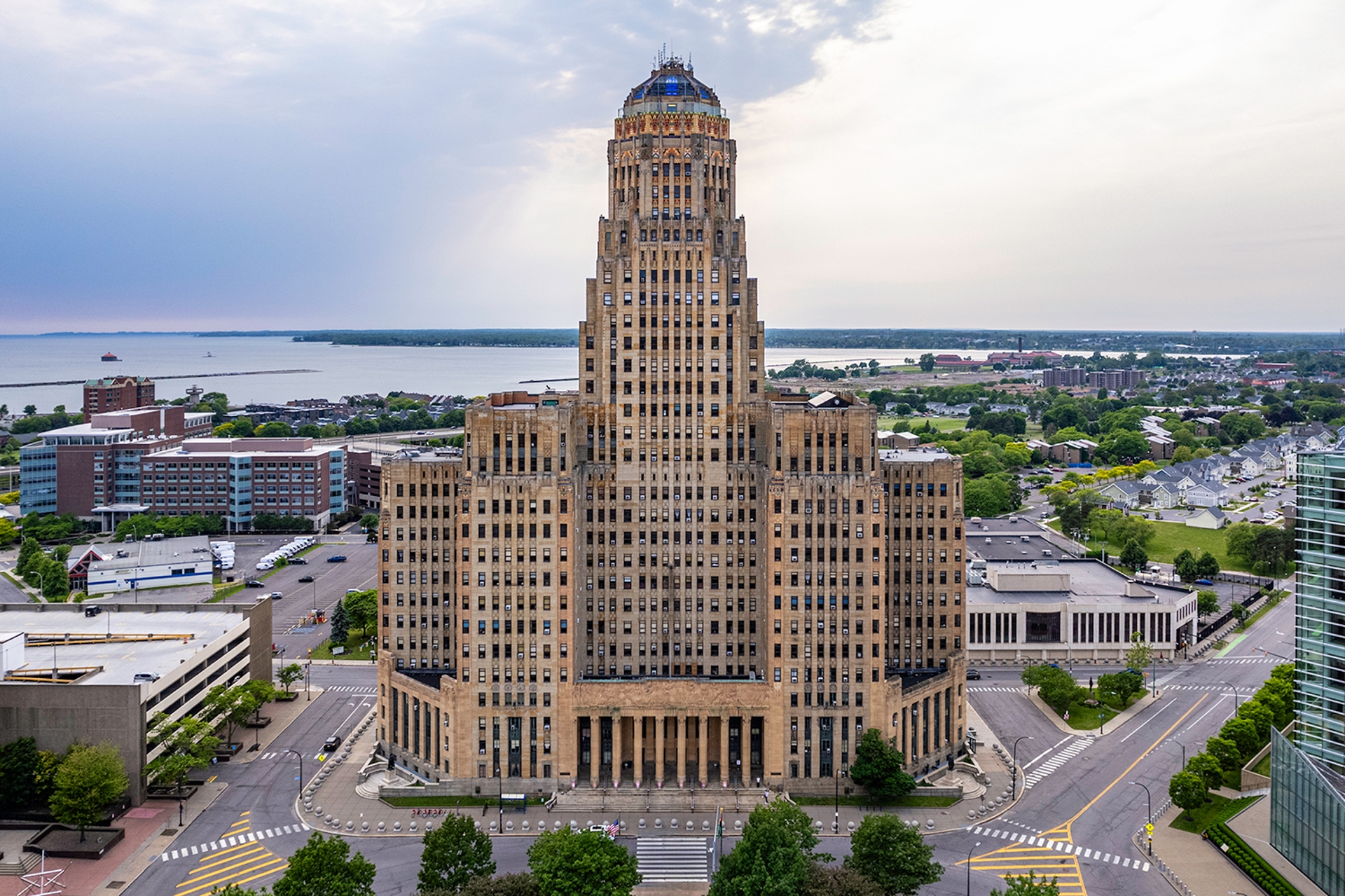 City Hall Buffalo NYState one the most iconic buildings in the Buffalo region with a dome top, has an observation deck in the building