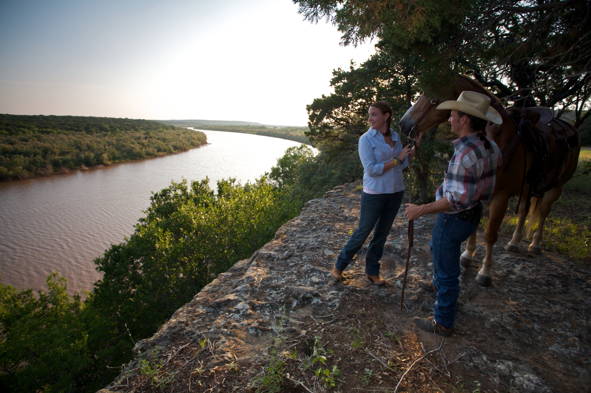WR 1U Overlooking River on Horse Trek Wildcatter Ranch TX Image By Rocky Mountain Holidays