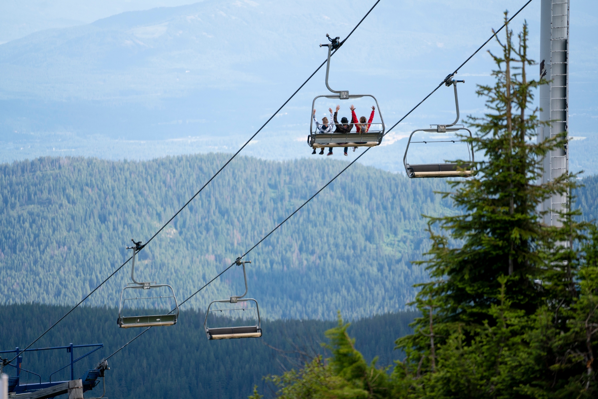 Scenic Chairlift Schweitzner Sandpoint Mountain Resort Image by Visit Idaho