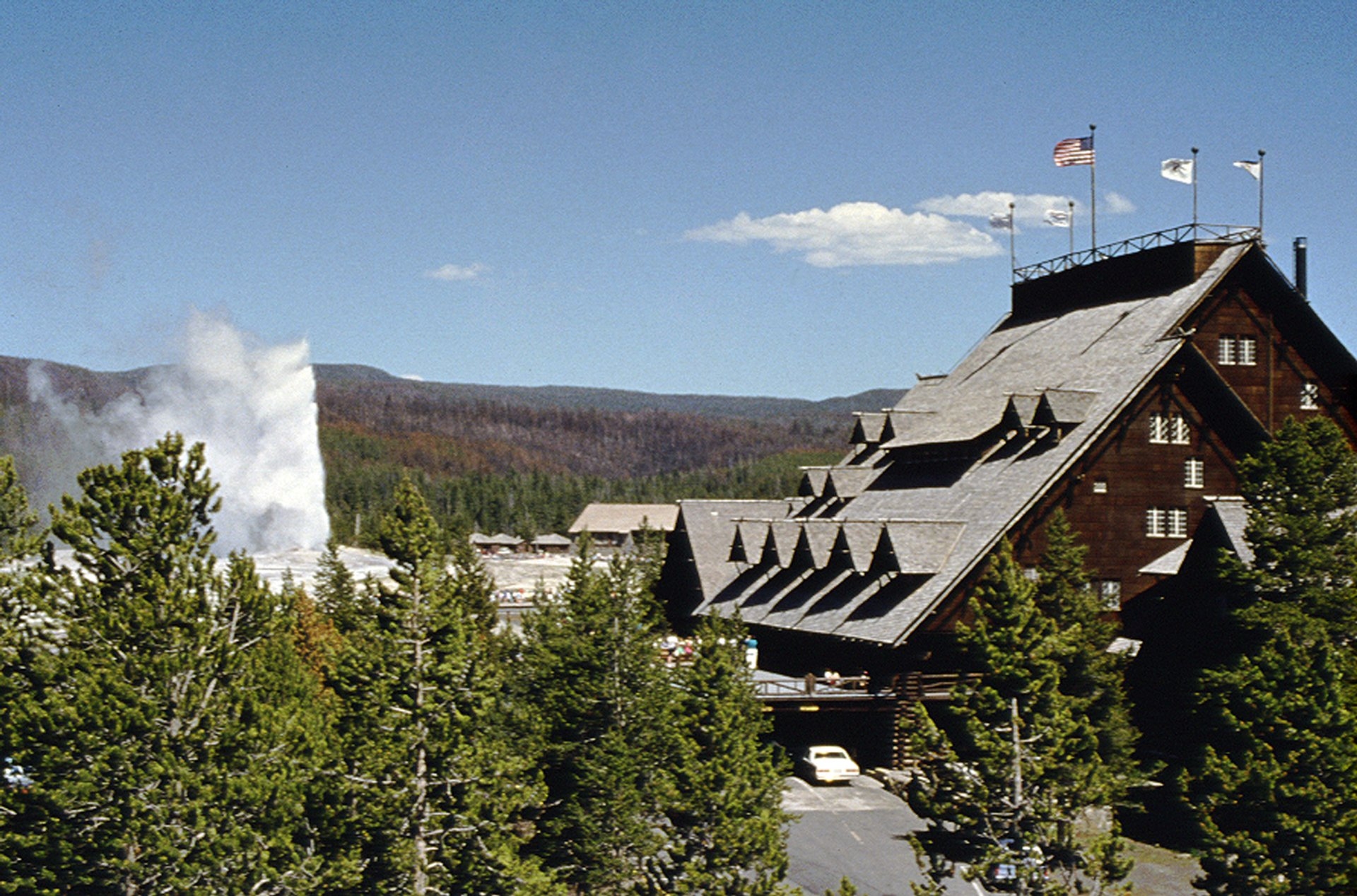 Yellowstone National Park Old Faithful Inn Credit Wyoming Office of Tourism