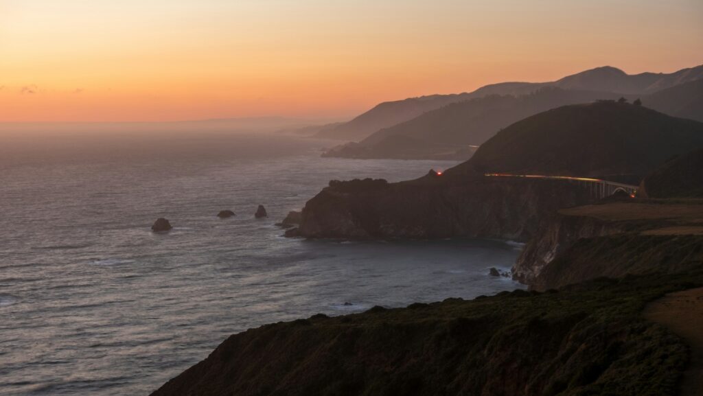Bixby Bridge at sunset Monterey CA Image By dj Iy6iJRyHOis unsplash