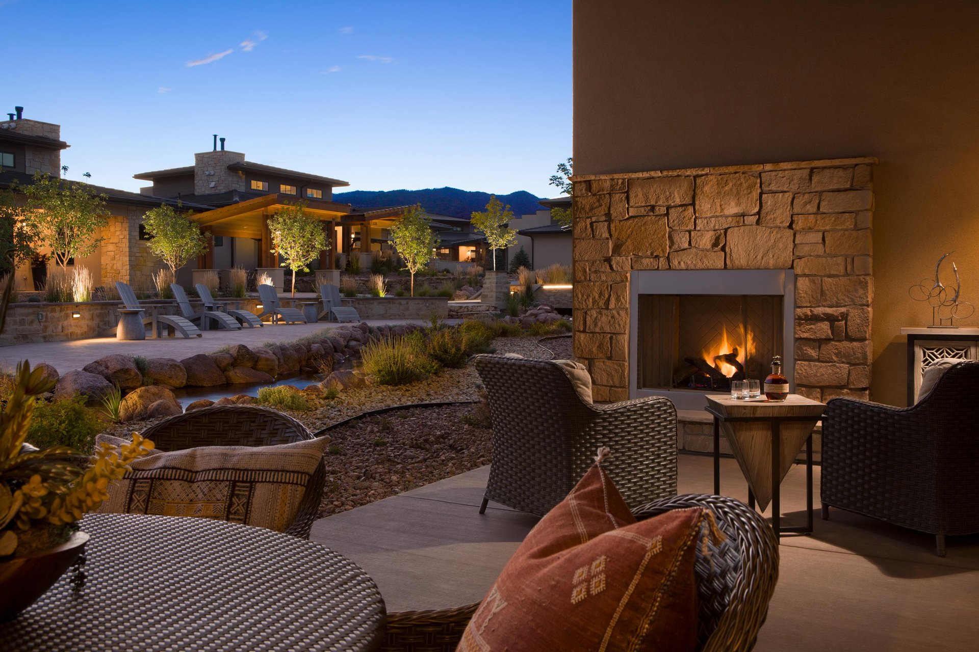 Garden of the Gods Resort Casita Fireplace Photo Courtesy of Visit Colorado Springs