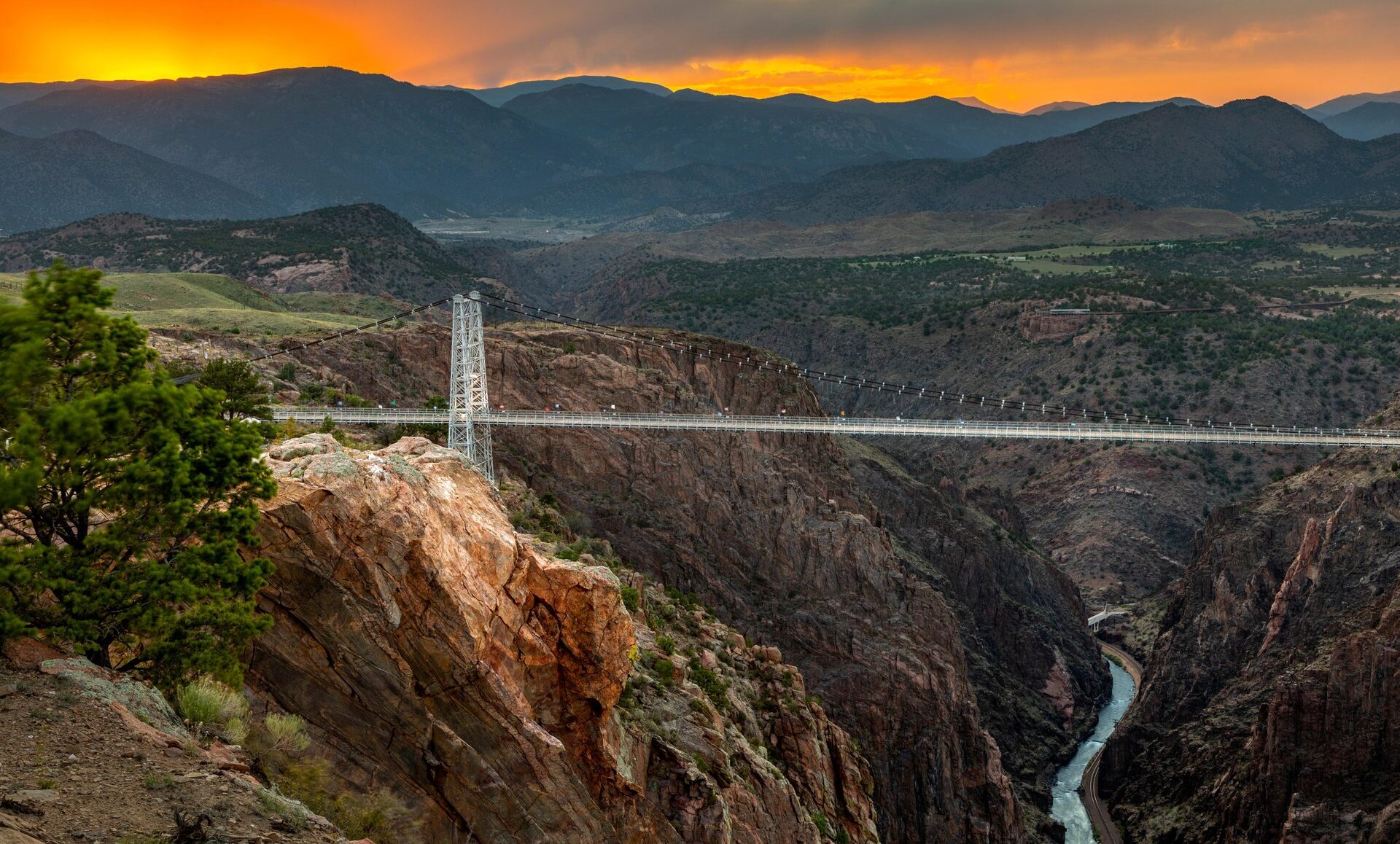 Royal Gorge Bridge Sunset Photo Courtesy of Visit Colorado Springs e1781414631253