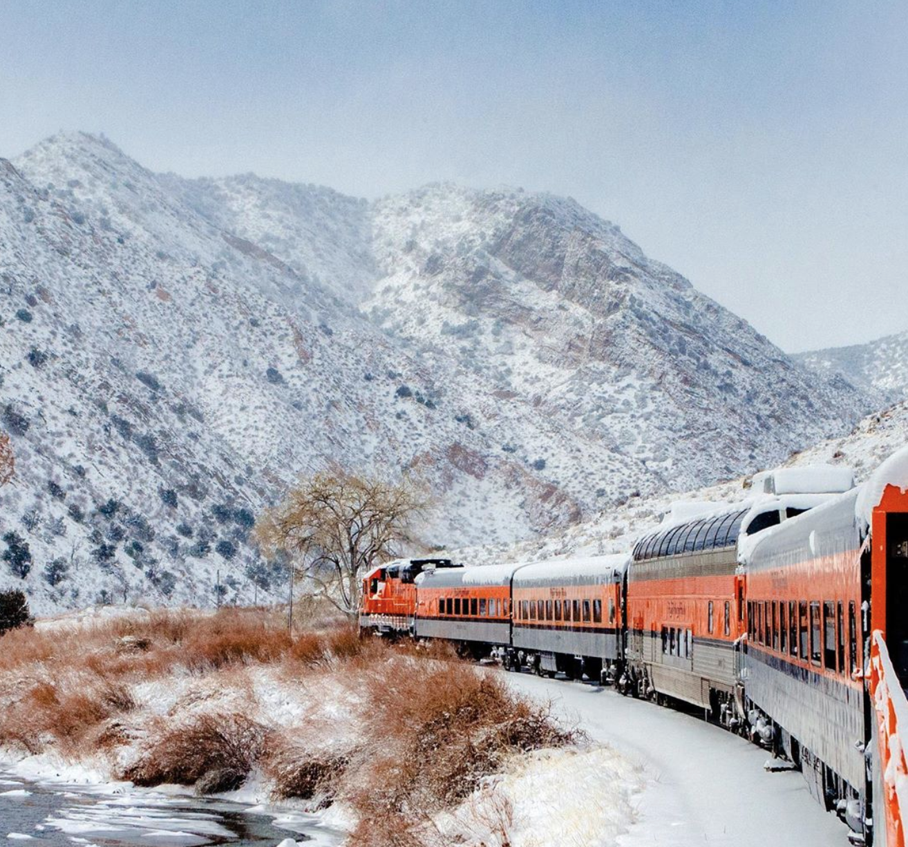 Royal Gorge Route Snowy Train in the Gorge Photo Courtesy of Visit Colorado Springs