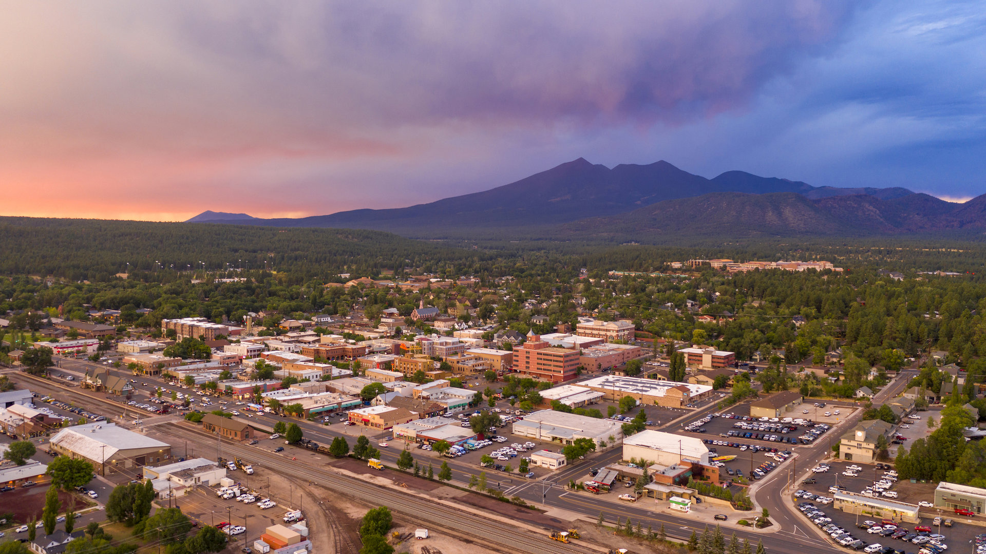 Bigstock Blue And Orange Color Swirls Flagstaff Arial AZ Image by Discover Flagstaff result