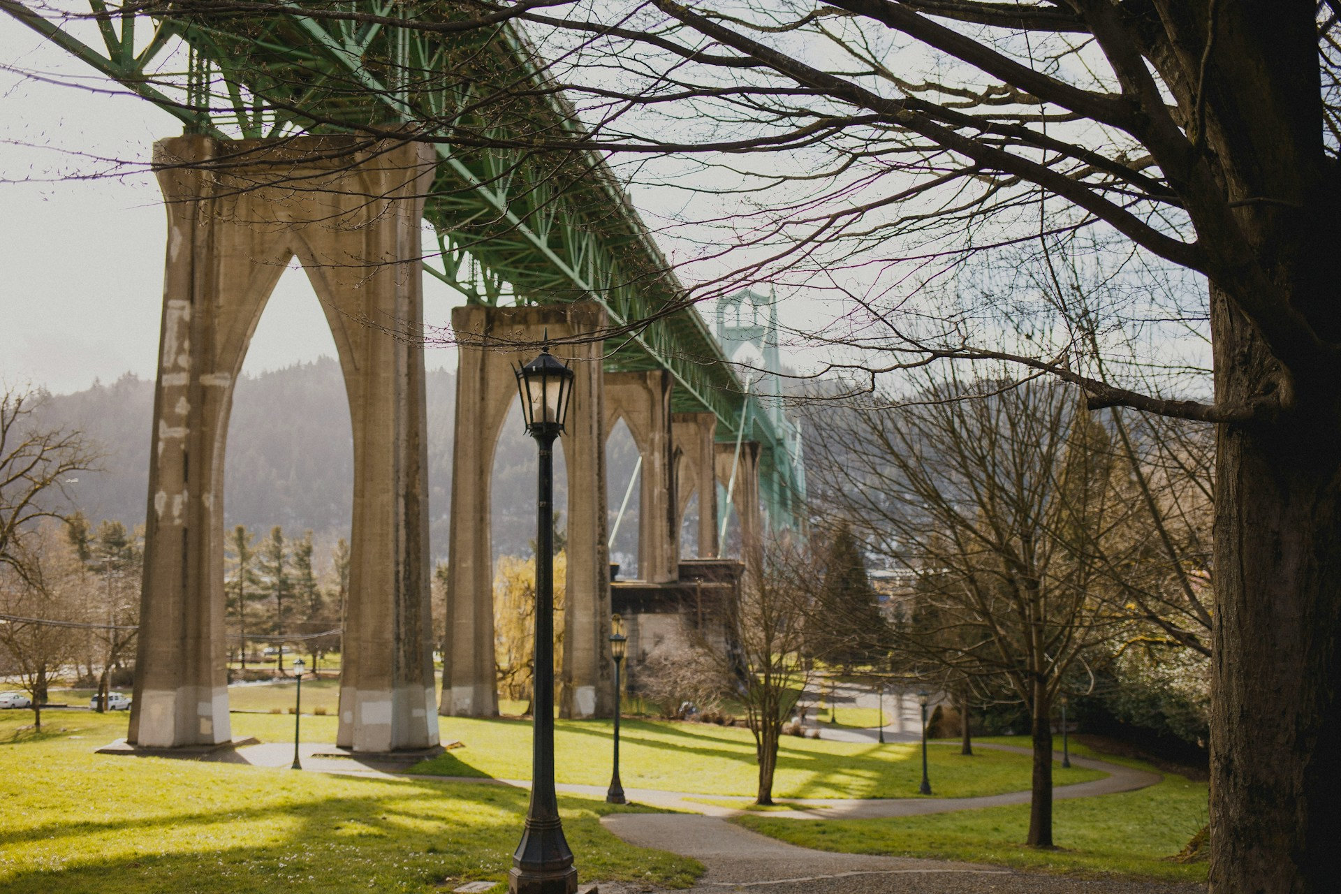 Saint Johns Bridge in Catheral Park Portland Oregon Image By katya ross unsplash result
