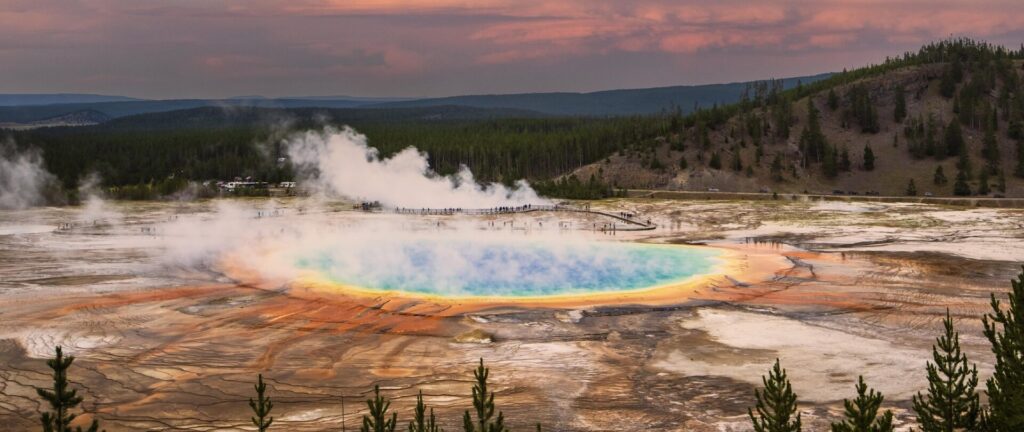 2018 Grand Prismatic overlook WY Image By Wyoming Office of Tourism edited